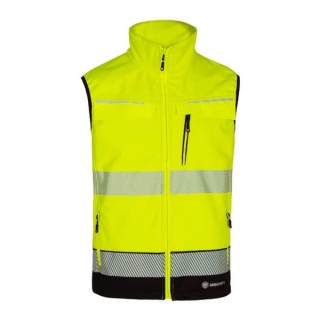 Beeswift BSDBWTTSYN Deltic Hi-Vis Bodywarmer Two-Tone Yellow Navy